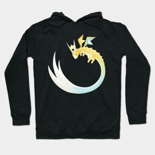 Kawaii Shooting Star Dragon - Without Background Hoodie